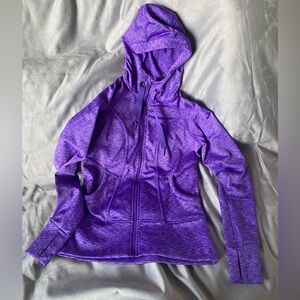 Athleta Yoga Running Active Women’s Purple
Jacket sz S Small Hooded Zip pocket